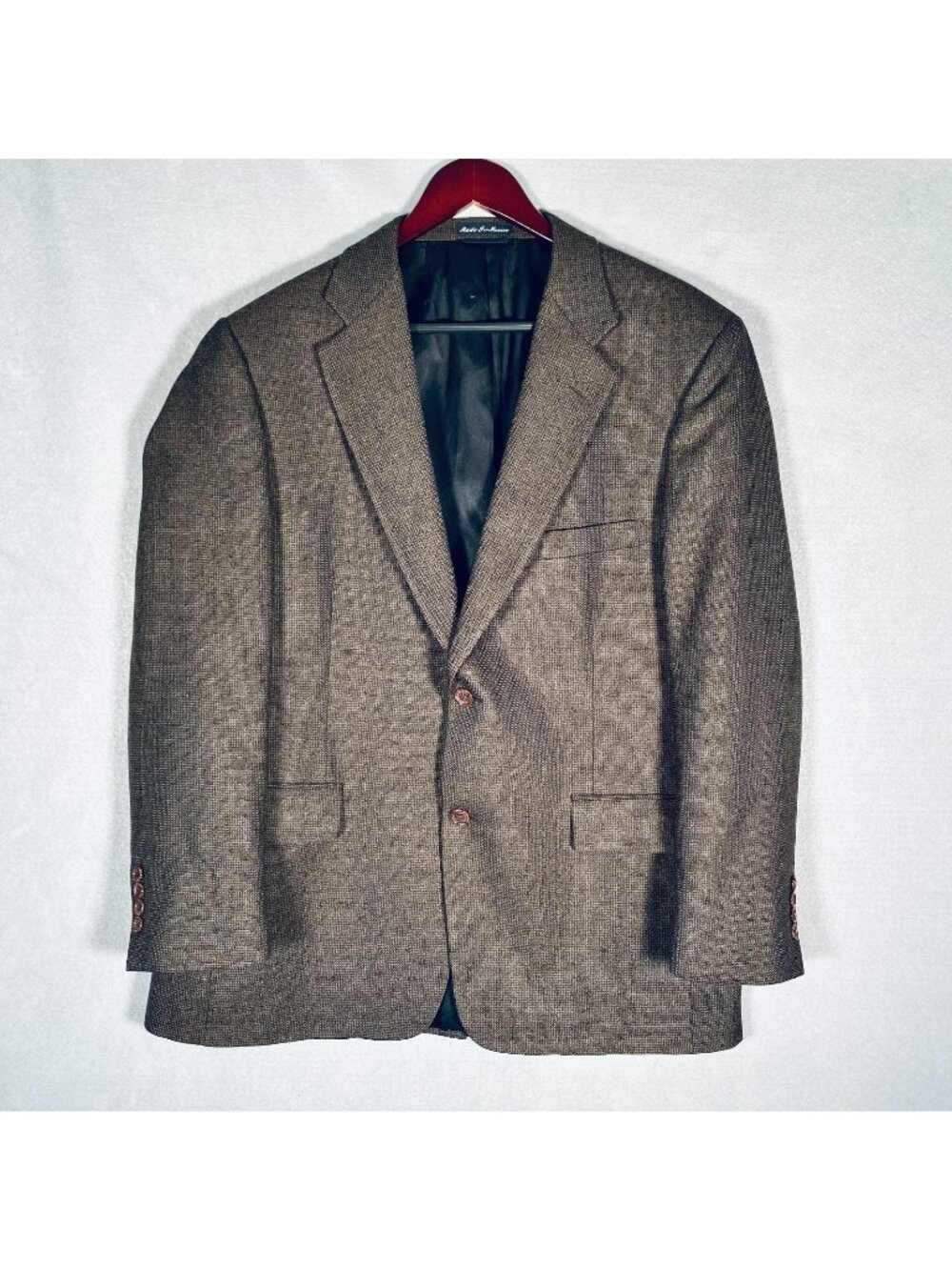 Oak Creek Blazer Mens 44R Brown Wool Sport Coat Jacket Tweed Modern Wedding